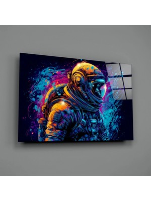İnsigneart Astronot Cam Tablo || Tasarımcı Koleksiyonu
