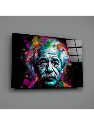 İnsigneart Einstein Cam Tablo || Tasarımcı Koleksiyonu