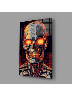 İnsigneart Insigne Art Design Mekanik Yüz Cam Tablo || Tasarımcı Koleksiyonu