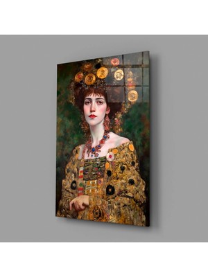 İnsigneart Klimt Tarzı Cam Tablo || Tasarımcı Koleksiyonu