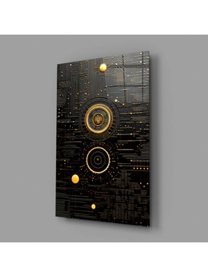 İnsigneart Insigne Art Design Antik Gökyüzü Cam Tablo || Tasarımcı Koleksiyonu