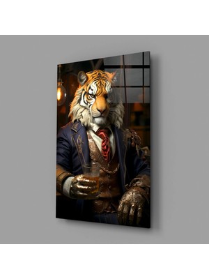 İnsigneart Insigne Art Design Dük Aslan Cam Tablo || Tasarımcı Koleksiyonu