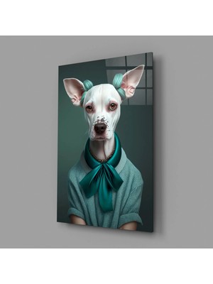 İnsigneart Insigne Art Design Köpek Vogue Cam Tablo || Tasarımcı Koleksiyonu