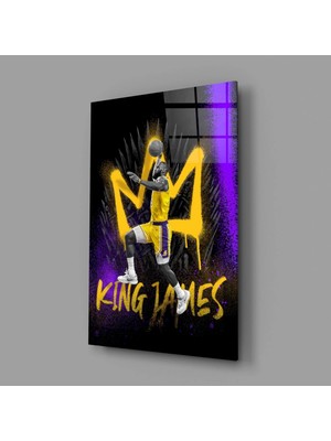İnsigneart Insigne Art Design Kral James Cam Tablo || Tasarımcı Koleksiyonu