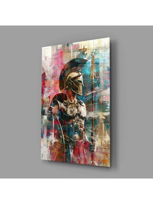İnsigneart Insigne Art Design Gladyatör Cam Tablo || Tasarımcı Koleksiyonu