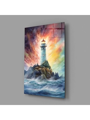 İnsigneart Deniz Feneri Cam Tablo || Tasarımcı Koleksiyonu