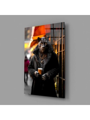 İnsigneart Insigne Art Design Java Leoparı Cam Tablo || Tasarımcı Koleksiyonu