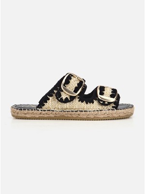 Su14 Miusa Naturel Kadın Espadril Terlik