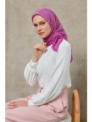 Silk Home Tencel Monare Eşarp Madalyon Desen Leylak 90X90