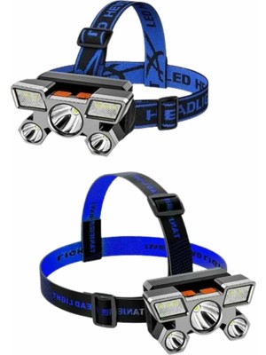 Epilons El Feneri Süper Kafa Lambası 4 Modlu 5 Led Kafa Feneri