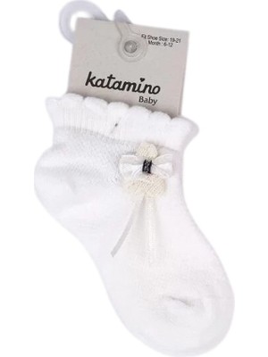 Katamino Argolis Aks Kız Bebek Çorap 46344