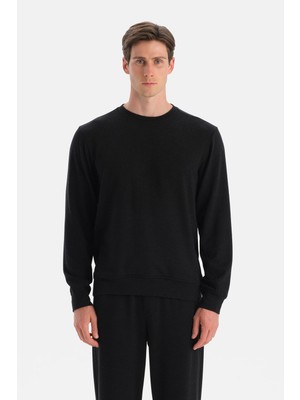 Dagi Antrasit Melanj Basic Soft Touch Sweatshirt