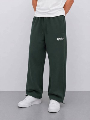 Ohepmoda Erkek Baggy Kalıp Baskılı Düz Rahat Günlük Eşofman Altı