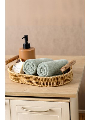 Rikka Home %100 Pamuk El/misafir Havlusu Seti (2’li 33X33 Cm) – Coresoftair™ Yumuşak, Hızlı Emici, Hacimli Premium Havlu