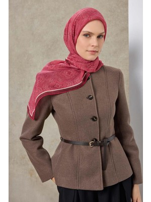 Silk Home Tencel Monare Eşarp Etnik Desen Fuşya 90X90