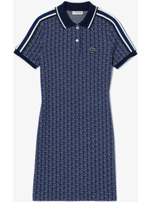 Lacoste Slim Fit Monogram Jacquard Dress