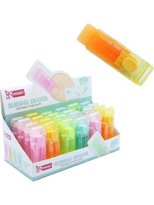 Mikro E2378C Sürgülü Silgi Pvc 24 Lü