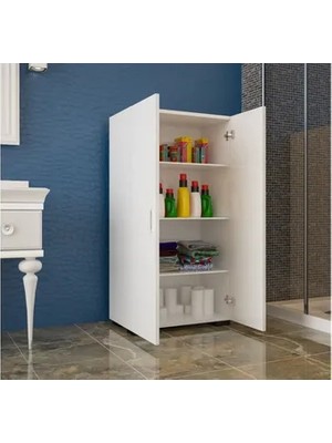 Vivense Modilayn Çok Amaçlı Banyo Dolabı, 2 Kapılı