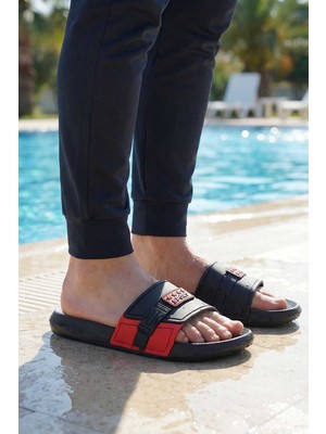 Gezer Sport Erkek Yazlık PU Islak Zemine Uygun Günlük Ev Banyo Bahçe Havuz Terlik