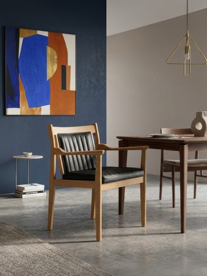 Gazzini Furniture Levi Kapitone Döşemeli Ahşap Sandalye
