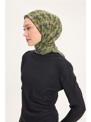 Silk Home Tencel Monare Eşarp Bahar Desen Açık Yeşil 90X90