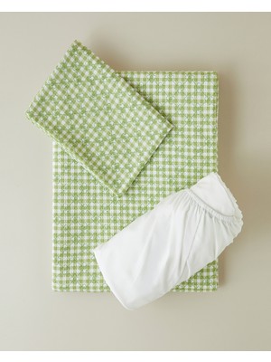 English Home Clover Tek Kişilik Pike Takımı 150X220 cm Yeşil