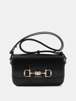 Guess Janie Dönüştürülebilir Kapaklı Kadın Siyah Çapraz Çanta HWVG9910210-BLA