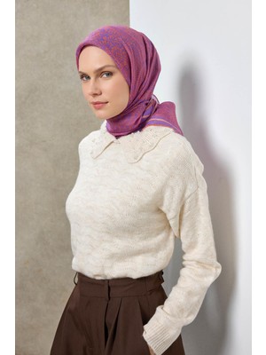 Silk Home Tencel Monare Eşarp Madalyon Desen Funda 90X90