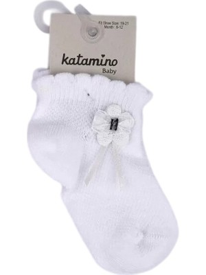 Katamino Argolis Aks Kız Bebek Çorap 46344