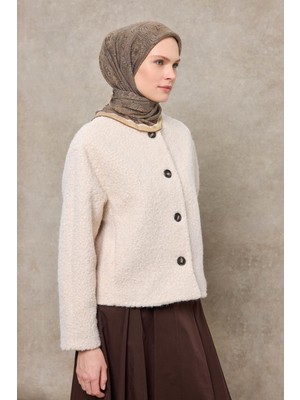 Silk Home Tencel Monare Eşarp Etnik Desen Kahverengi 90X90