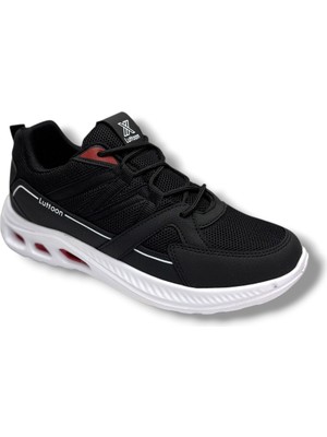 Luttoon 4157-26 Anorak Anatomik Erkek Sneaker Siyah Beyaz Kırmızı