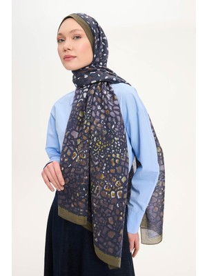 Silk Home Tencel Monare Asker Yeşili Taş Desen 75X195