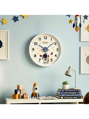 Homing Çocuk Odası Duvar Saati Gezegen Astronot 30 cm 242701