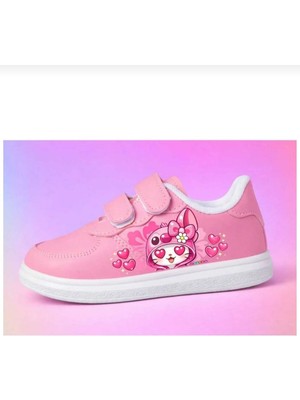 Archie Pet Kız Çocuk Şeker Pembe Patyy Baskılı Spor Ayakkabı