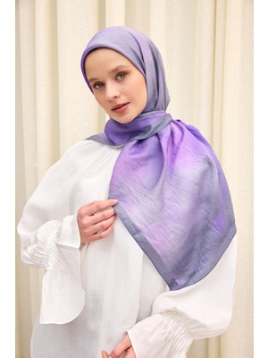 Silk Home Velora Eşarp Sis Desen Açık Gri 90X90