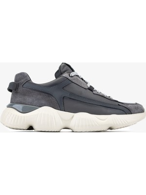 Valmenti Erkek Hakiki Deri Gri Sneakers & Spor Ayakkabı 381 23348 Erk Ayk Y26 Grı