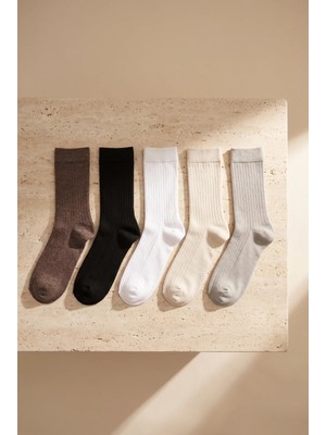 5'li Paket Unisex Soket Çorap