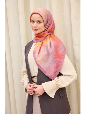 Silk Home Velora Eşarp Sis Desen Gül Kurusu 90X90