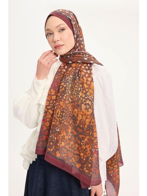 Silk Home Tencel Monare Şal Bordo Taş Desen 75X195