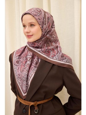 Silk Home Arve Eşarp Noa Kahverengi 90X90
