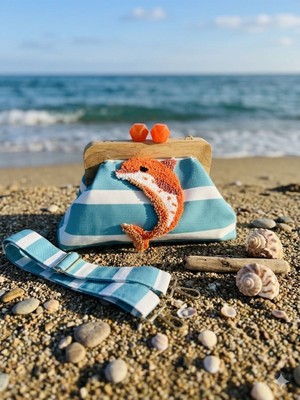 Ozdesen Design Balıklı Çanta/el Çantası/clutch