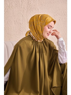 Silk Home Twill Ipek Eşarp Line Sarı
