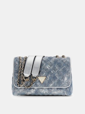 Guess Giully Iı 2 Bölmeli Dönüştürülebilir Kadın Mavi Çapraz Çanta HWDG9673200-MTD