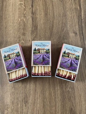 The Kibrit House 3’lü Lavanta Bahçesi Temalı Koleksiyonluk Kibrit Kutusu - Provence Ilhamlı