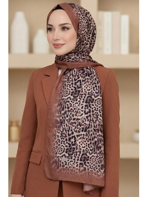 Hadiora Kadın Taba Leopar Elegance Şal