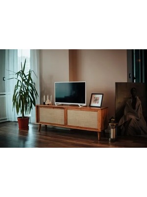 Vivense Kumaş Kaplamalı  Rakkas Tv Sehpası, Sürgülü