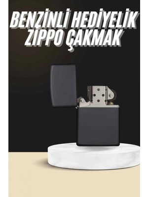 Marsilyan Erkeklere Özel Hediyelik Eşya  Metalik Benzinli Çakmak Doldurulabilir