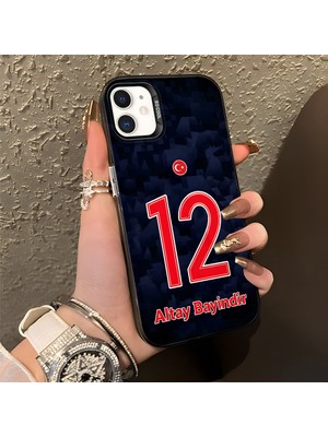 HONTINGA iPhone 11 ile Uyumlu Kılıfı Silikon Kenar Sert Arka Düşüme Önleyici Basitlik Anti Düşme Kamera Korumali Dünya Kupası 12 Numara Altay Bayındır Desen Telefon Kılıfı K1-1215