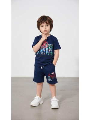 Miniko Kids Erkek Çocuk Karakter Modelli Pamuk Şortlu Takım