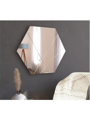 Vivense Mone Real Dekoratif Modern Desen Ayna, 70X60, MG88